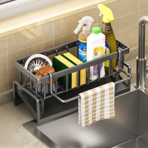 Kitchen Sponge Holder Sink Drain Soap Rack 1