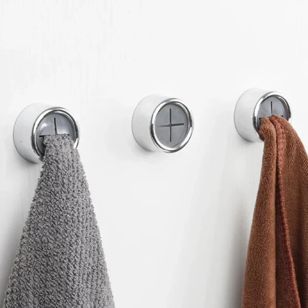 Towel Plug Holder Punch Free Self-adhesive Silicone Bathroom Organizer Rack Towels Rags Cloth Storage Clips Hooks Kitchen Tools 2