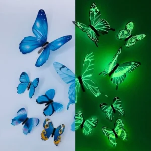 New 12Pcs Fashion 3D Luminous Butterfly 1