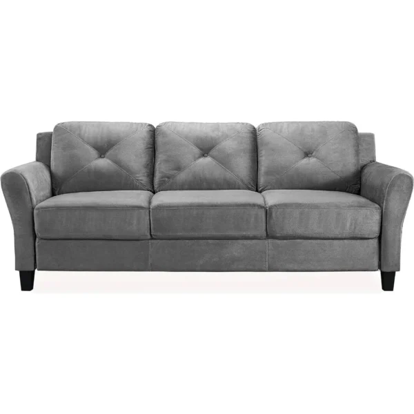 Sofa, Dark Gray sofa set living room furniture 4