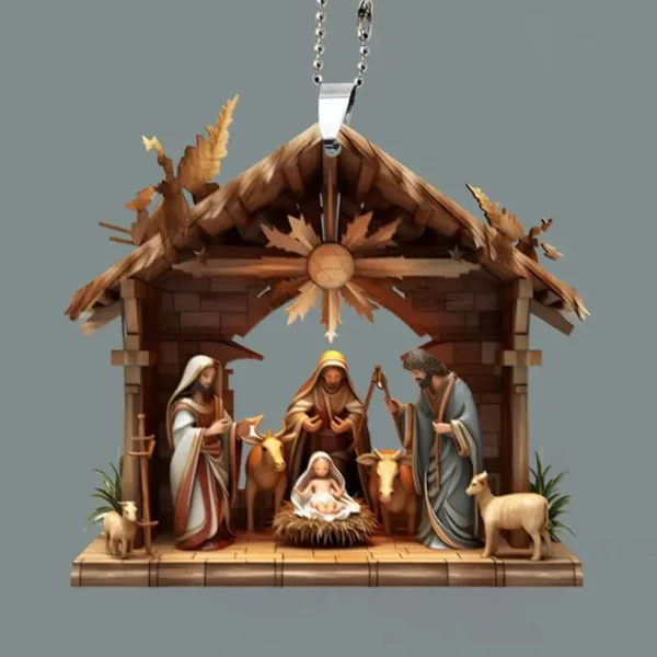 Nativity Scene Ornaments The Birth Of Jesus Decor Nativity Scene Christmas Tree 5