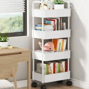 Mobile Storage Rack Trolley Household Kitchen Multifunctional Cart With Wheels 1