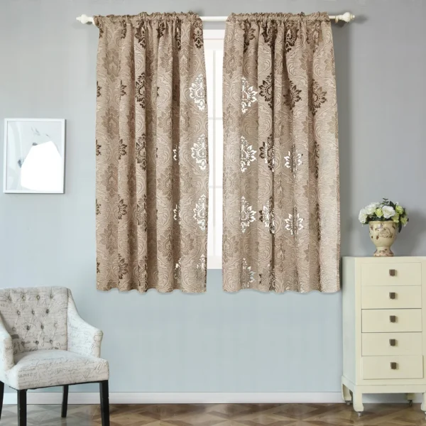 1 PC NAPEARL European Style Jacquard Curtain Fabrics for Window Balcony 5