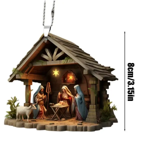 Nativity Scene Ornaments The Birth Of Jesus Decor Nativity Scene Christmas Tree 6