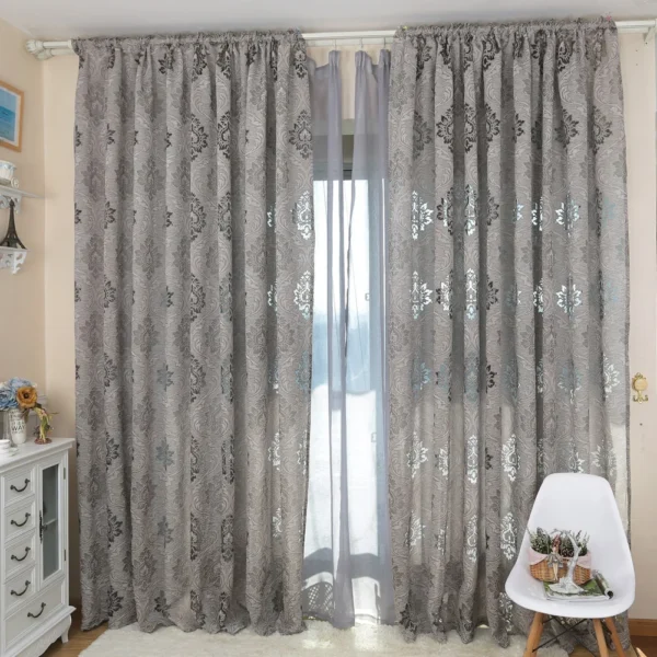 1 PC NAPEARL European Style Jacquard Curtain Fabrics for Window Balcony 3