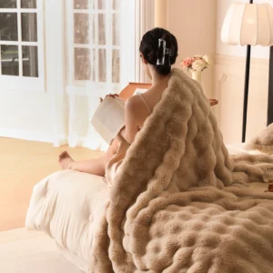 YanYangTian Autumn Winter Plush blanket bed cover 1