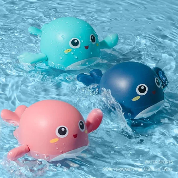 Baby Bath Toys Kids Swimming Clockwork Dolls Play Water Fun Bathing 4