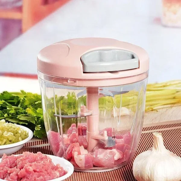 2024 New 500ML Manual Meat Mincer Garlic Chopper Rotate Garlic Press Crusher 6