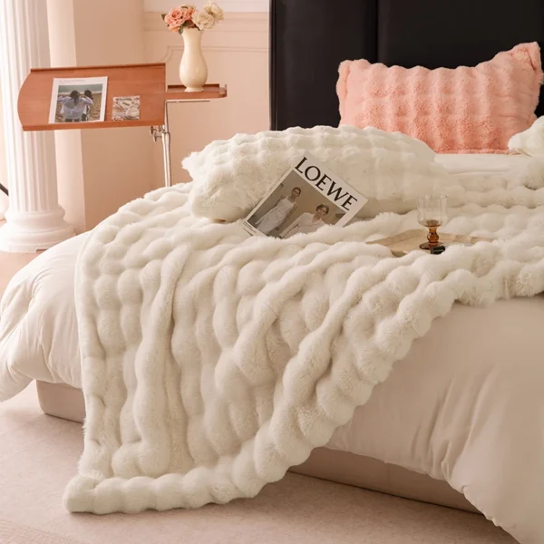 YanYangTian Autumn Winter Plush blanket bed cover 6