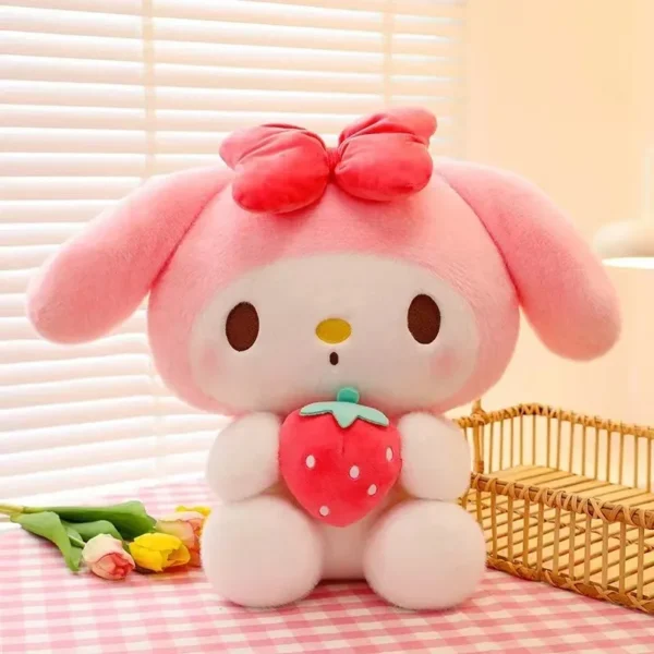 22/35cm Sanrio Strawberry Kuromi Pillow Plush Toy Girls Soft Stuffed Animal Toys 5