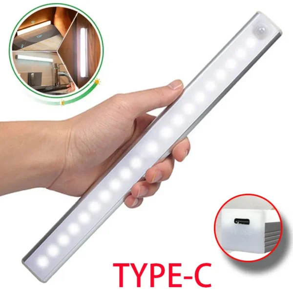 Motion Sensor Light Wireless LED Night Light Type C Rechargeable Light 1