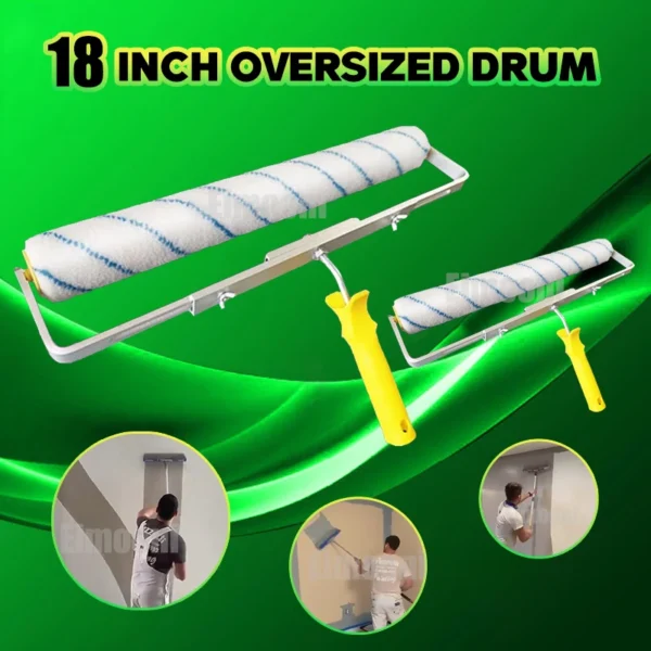 18inch Paint Roller Brush Short-Middle-Long Plush Painting Handle Tool For Wall Decorative 6MM/9MM Painting Handle Tool Support 3