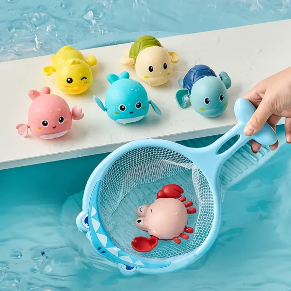 Baby Bath Toys Kids Swimming Clockwork Dolls Play Water Fun Bathing 2