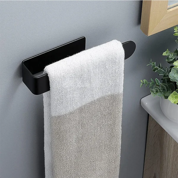 Towel Rack Non-punched Towel Rack Bathroom Rack Self-adhesive Bathroom Kitchen 2