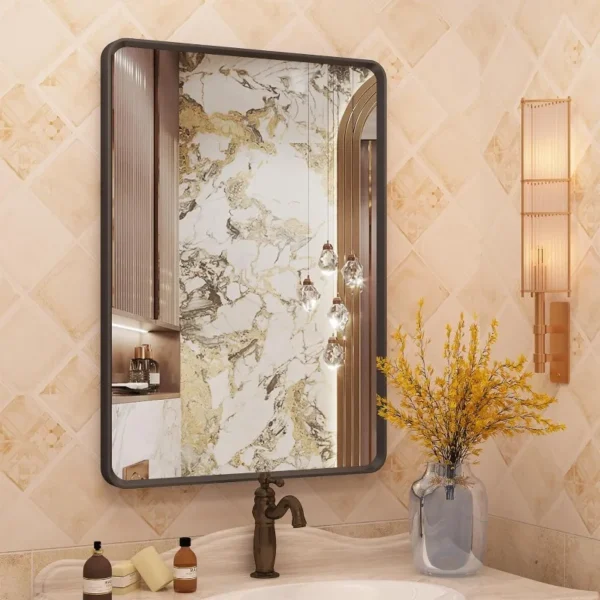 Black Bathroom Vanity Mirror 3