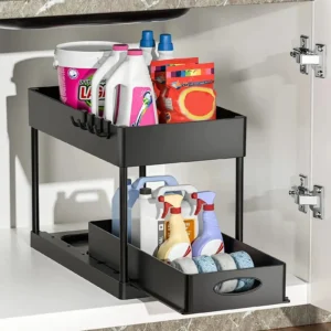 Kitchen Organizer Under Sink Organizer Sliding Drawer Storage Rack 2 Tier Organizer 1