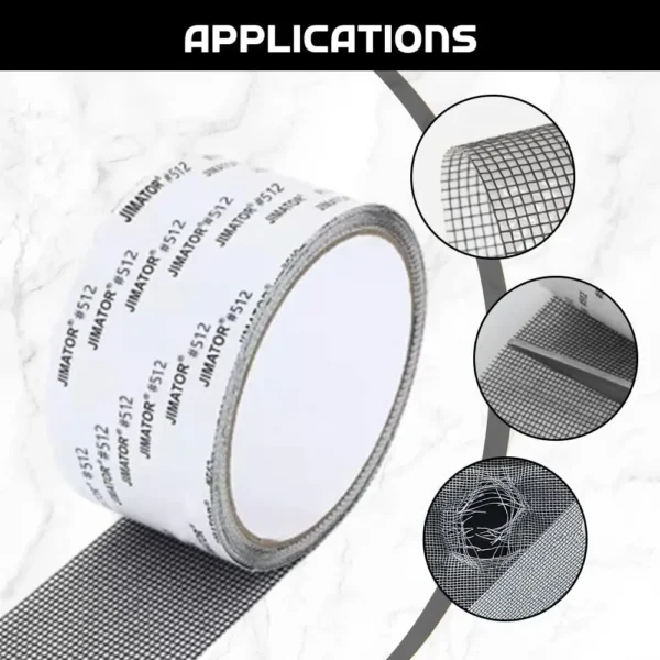 1/2pcs Window Screen Repair Tape Fiberglass Screen Patch Repair Kit Screen Tape Mesh Repair Screen Door Repair Kit 2