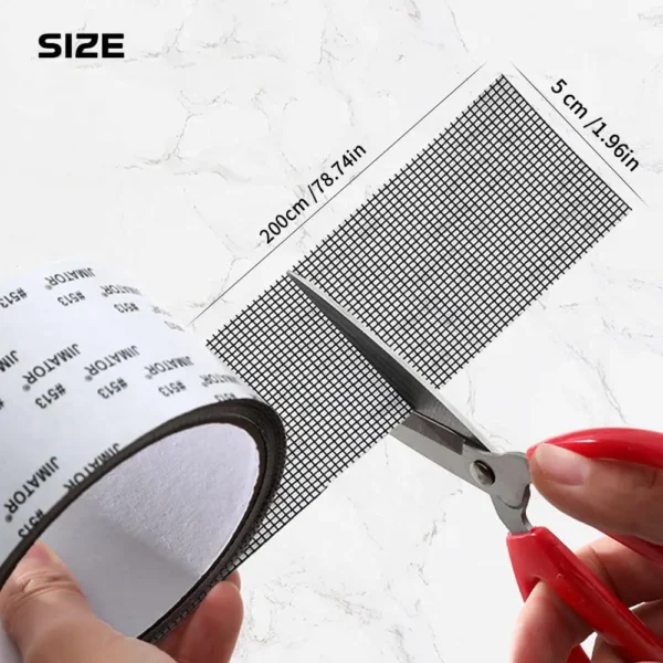 1/2pcs Window Screen Repair Tape Fiberglass Screen Patch Repair Kit Screen Tape Mesh Repair Screen Door Repair Kit 6